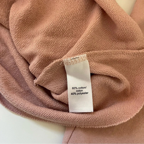 Maurices Light Pink Open Twist Back Crew Neck Sweatshirt Medium Women’s - Picture 10 of 11
